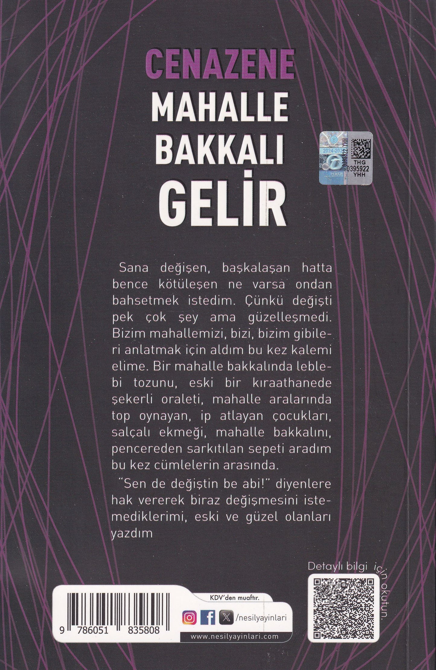 Cenazene Mahalle Bakkali Gelir