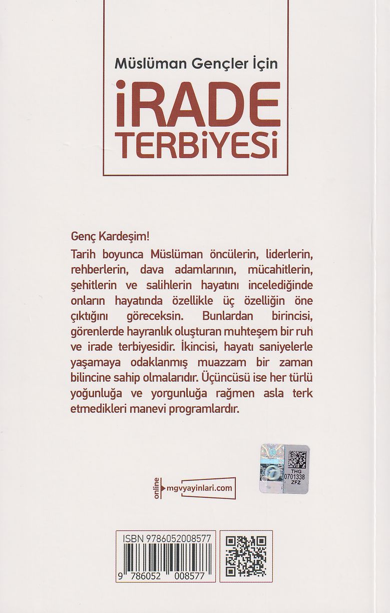 Müslüman Gençler İçin İrade Terbiyesi