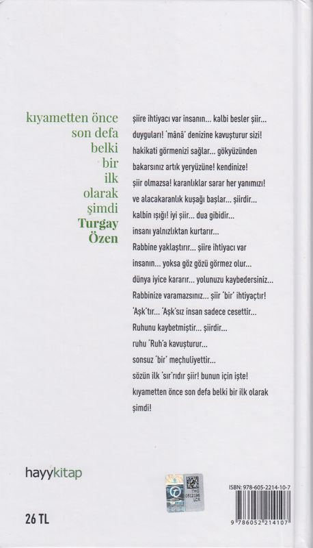Kiyametten Önce Son Defa Belki Bir Ilk Olarak Simdi