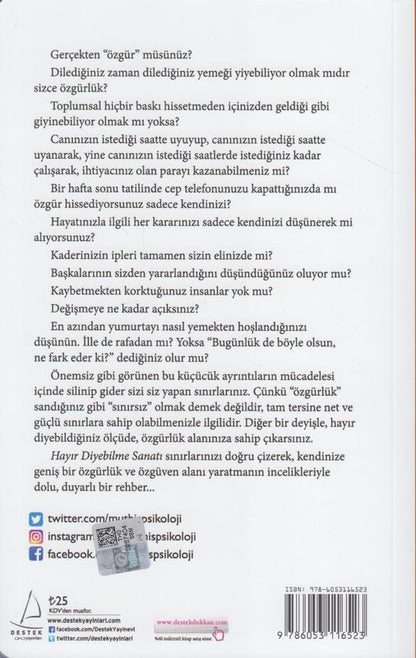 Müthis Psikoloji Hayir Diyebilme Sanati