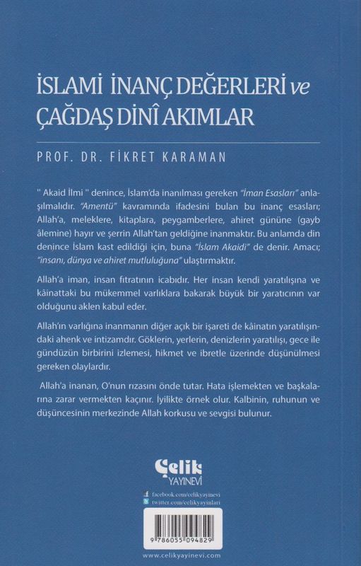 Islami Inanc Degerleri Ve Cagdas Dini Akimlar