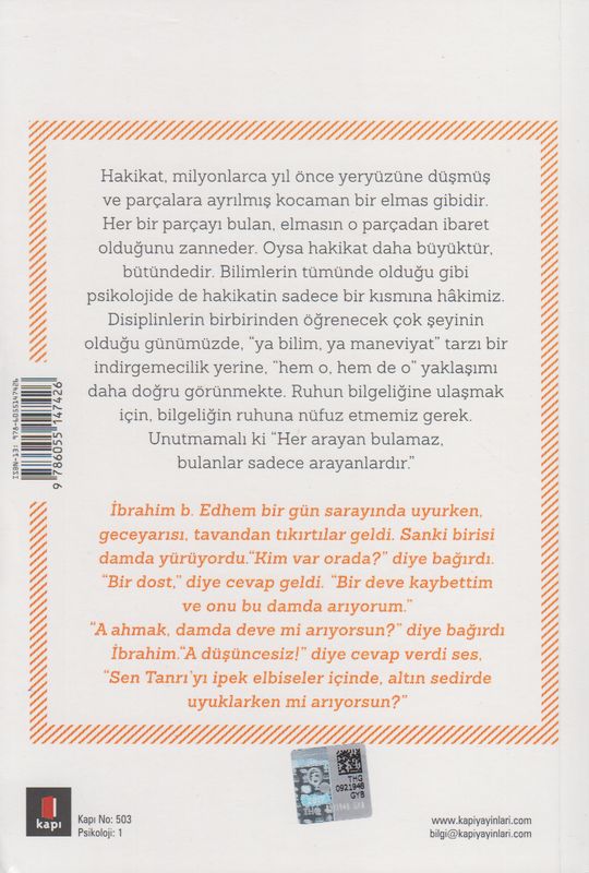 Sufi Psikolojisi Ruhun Bilgeligi Bilgeligin Ruhu