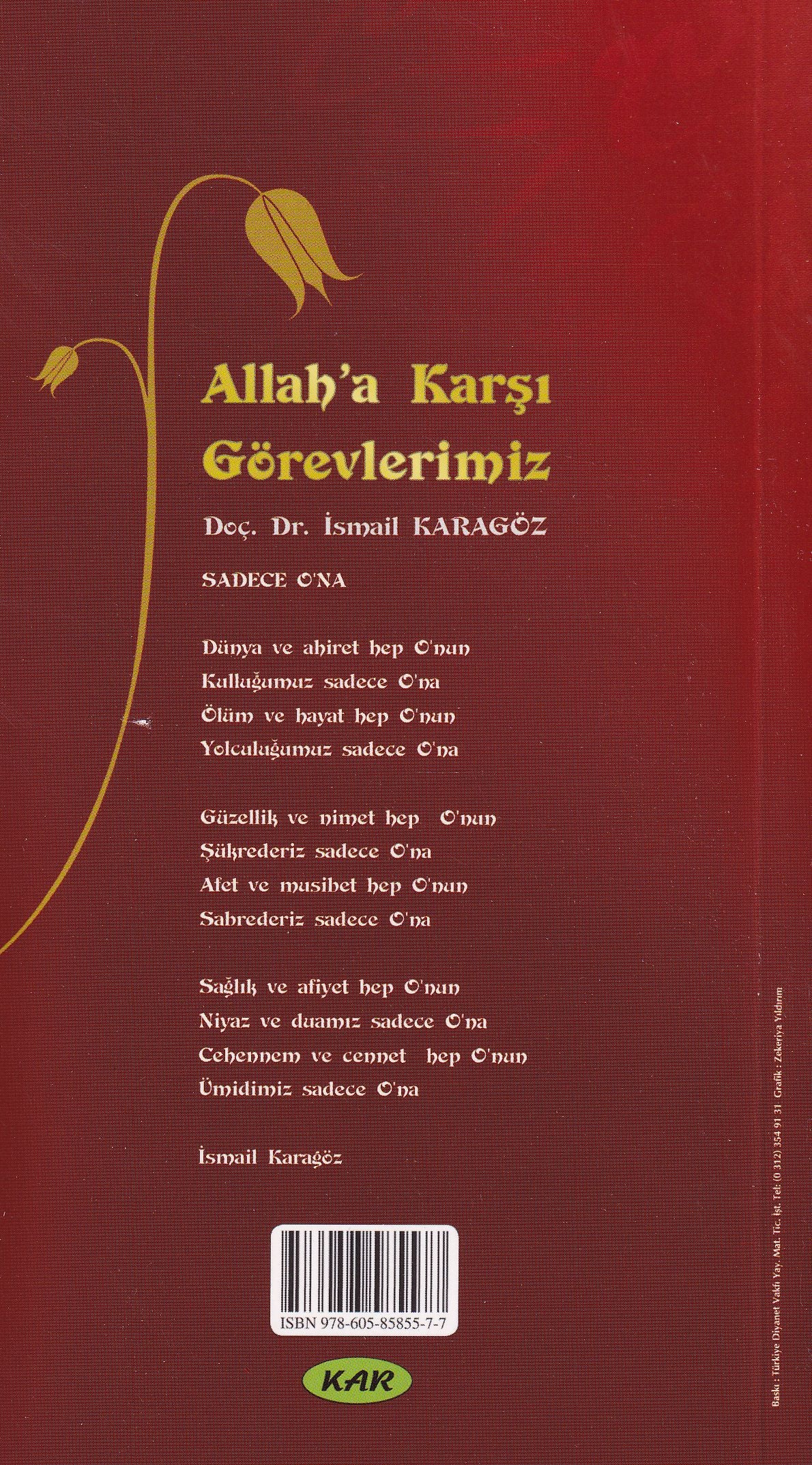 Allaha Karşı Görevlerimiz