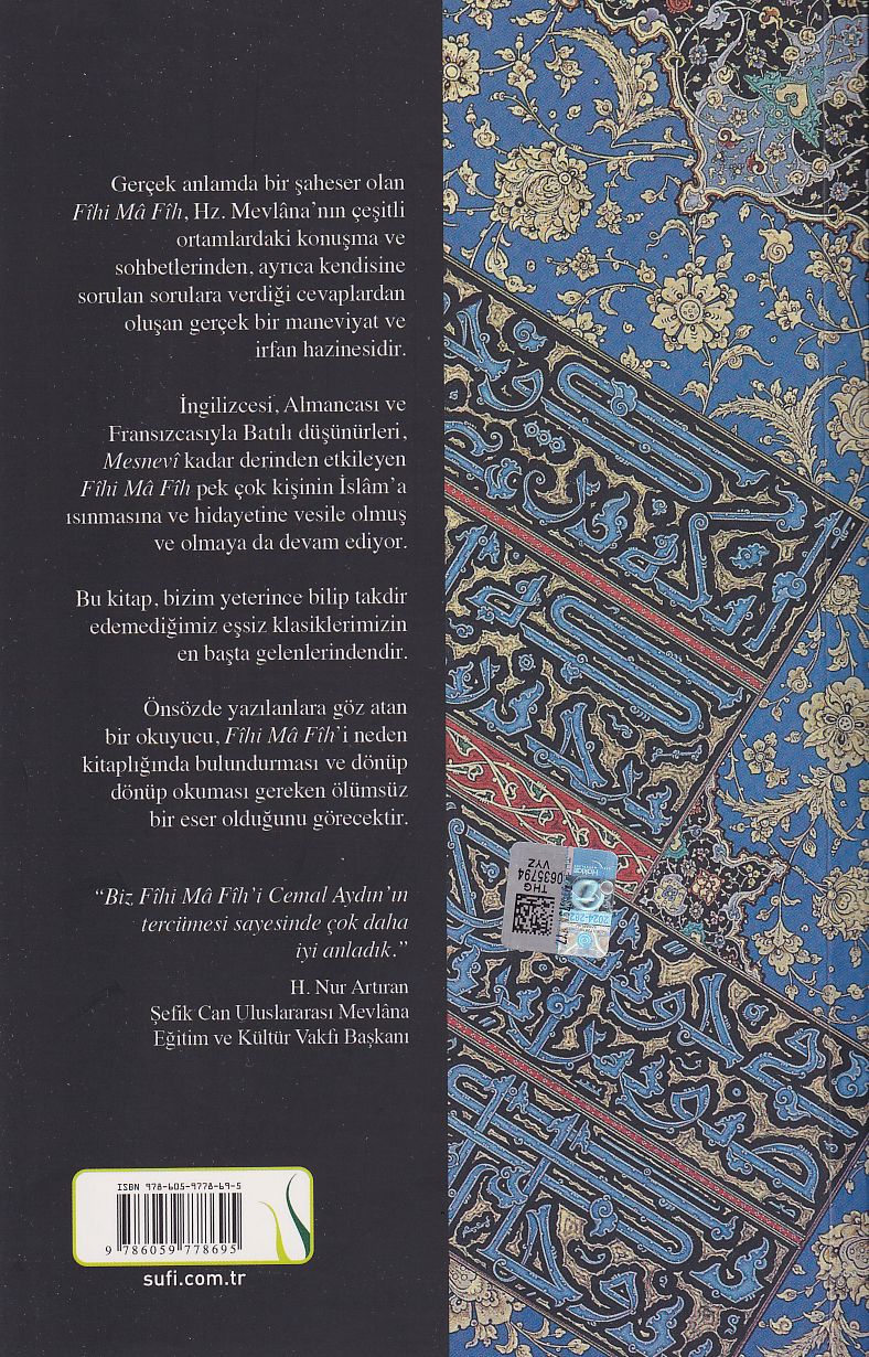 Fihi Ma Fih Mevlana Celaleddin Rumi