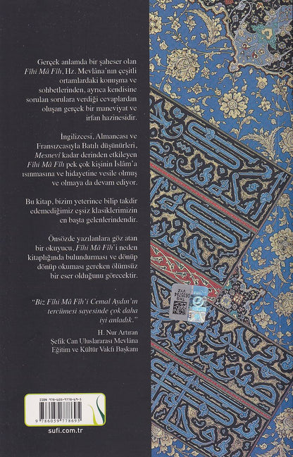 Fihi Ma Fih Mevlana Celaleddin Rumi