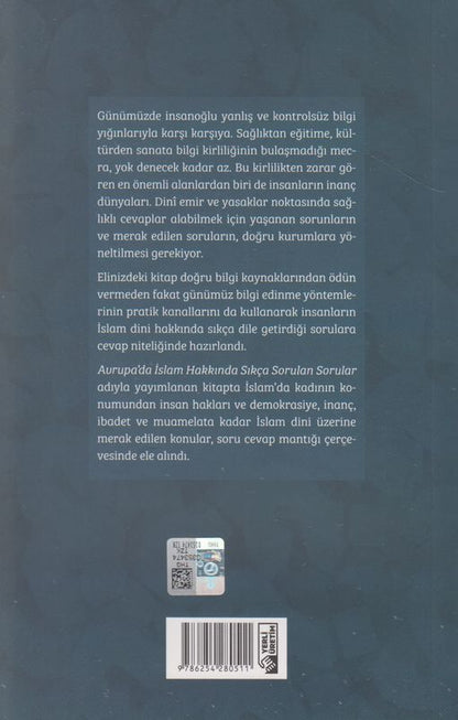 Avrupa'da Islam Hakkinda Sikça Sorulan Sorular