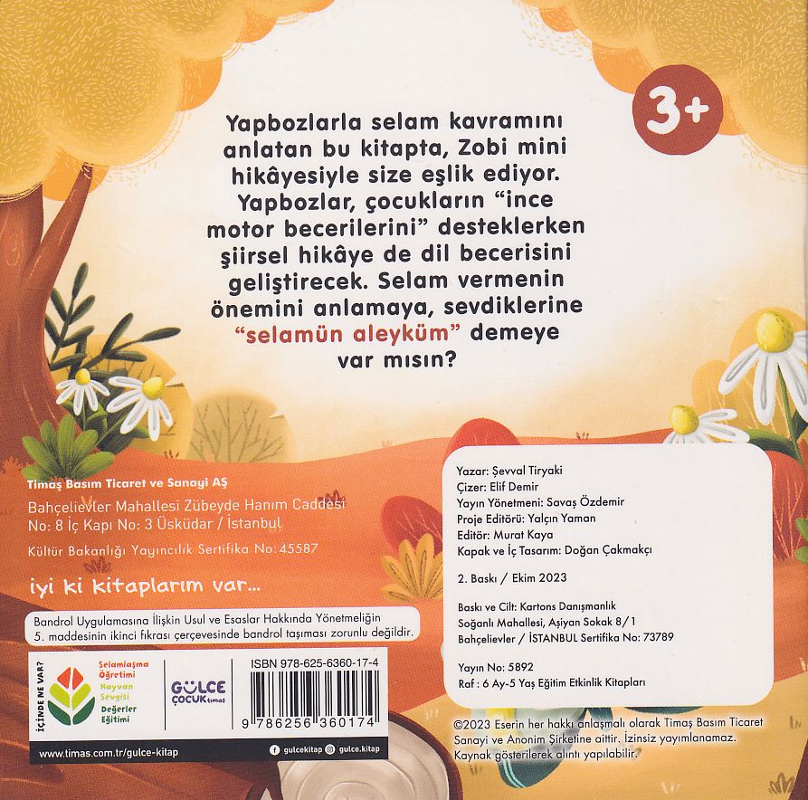 Meraklı Zebra Selamlaşmayı Öğreniyor / Yapbozlu Kitap 2