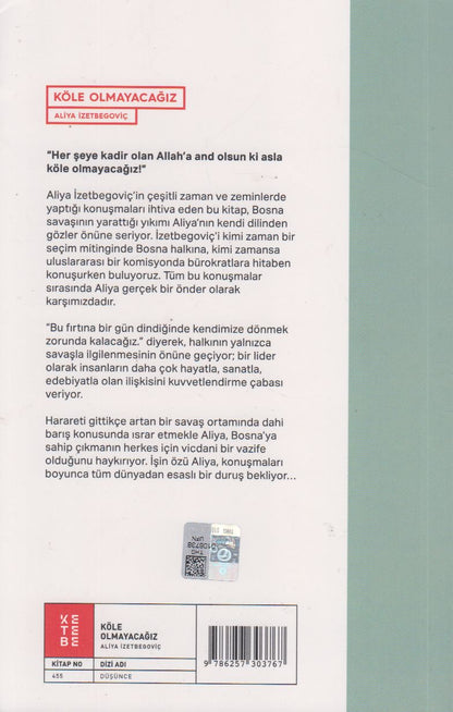 Köle Olmayacağız Konuşmalar 1990-1995