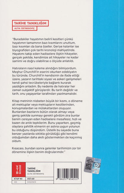 Tarihe Tanikligim - Aliya Izzetbegovic