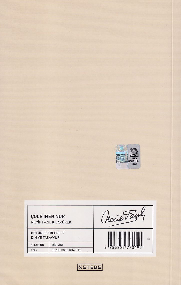 Çöle İnen Nur