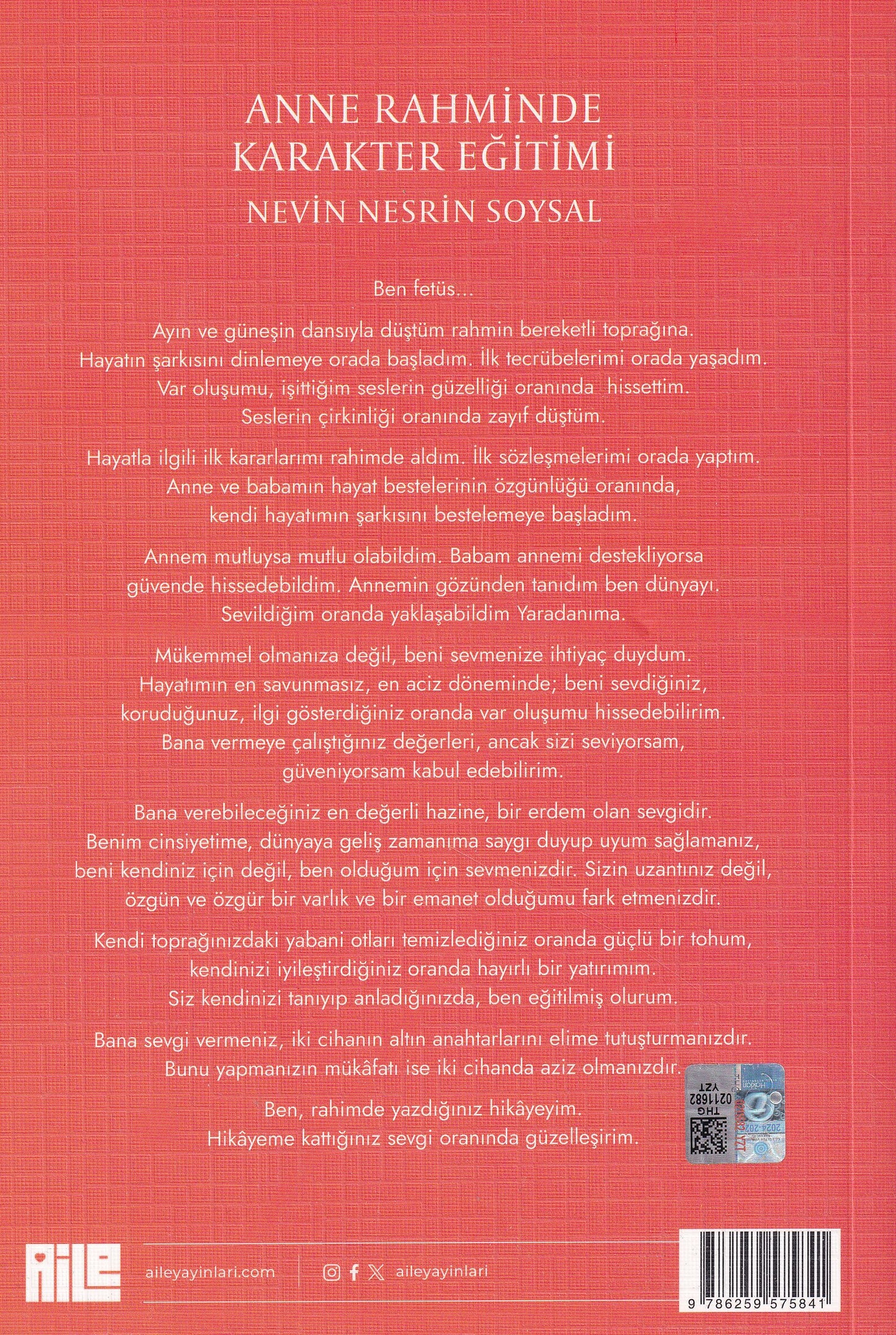 Anne Rahminde Karakter Eğitimi