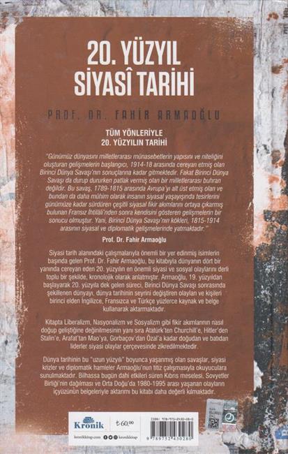 20. Yüzyil Siyasi Tarihi (1914 - 1995) (Ciltli)