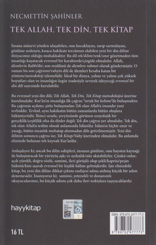 Tek Allah Tek Din Tek Kitap