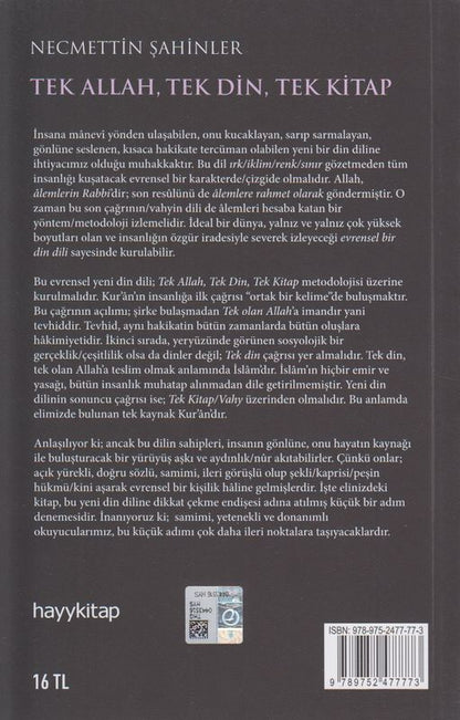 Tek Allah Tek Din Tek Kitap