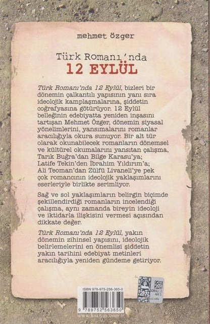 Türk Romaninda 12 Eylül