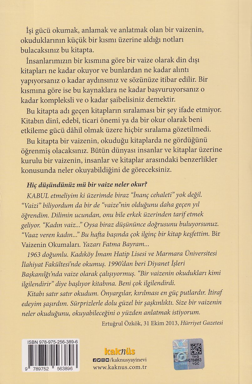 Bir Vaizenin Okumaları