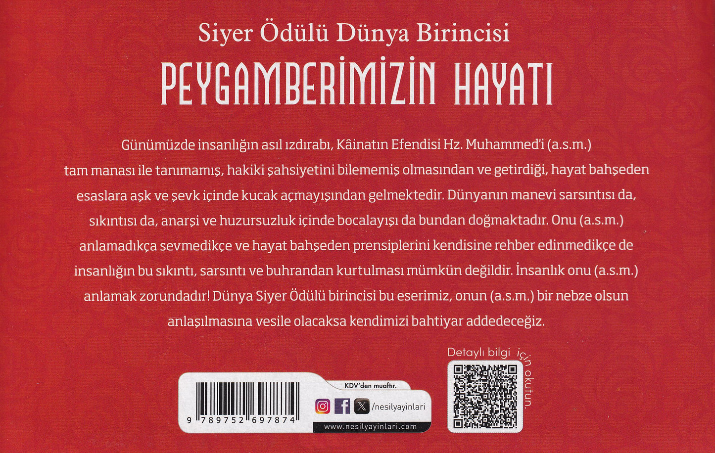 Kainatin Efendisi Peyganberimizin Hayati 2 Cilt Bir Arada