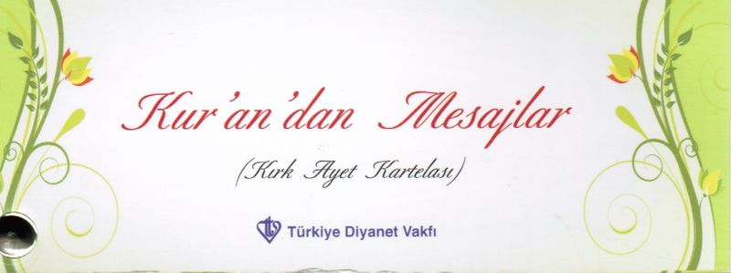 Kurandan Mesajlar Kirk Ayet Kartelasi