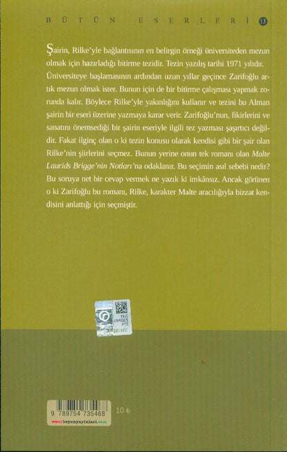 Rilke'Nin Romaninda Motifler