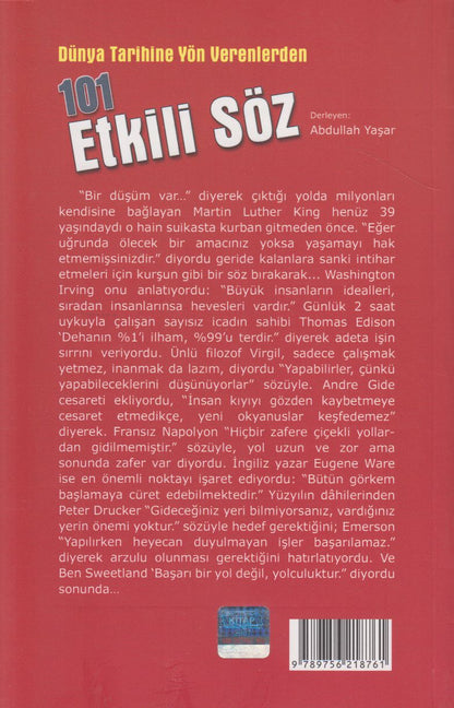 101 Etkili Söz Dünya Tarihine Yön Verenlerden