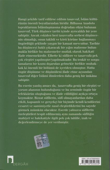 Tasavvuf Ve Tenkit