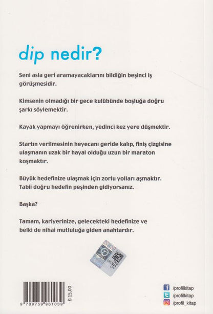 Dip ( Vazgecmeyi Ve Vazgecmemeyi Ögreten Kitap )