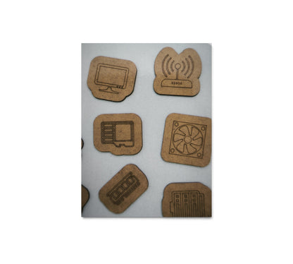 Holz-Lernspiel - Holz Laptop