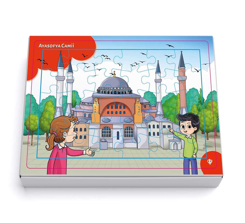 4-6 Yas Degerli Mekanlar Ayasofya Cami Puzzle 42 Parça