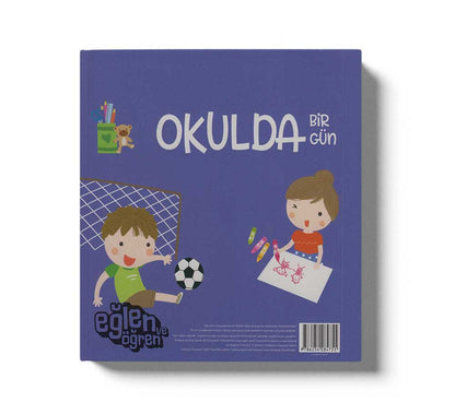 Hareketli 3D Kitap Okulda Bir Gün