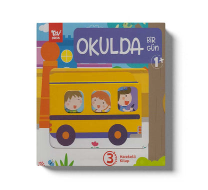 Hareketli 3D Kitap Okulda Bir Gün