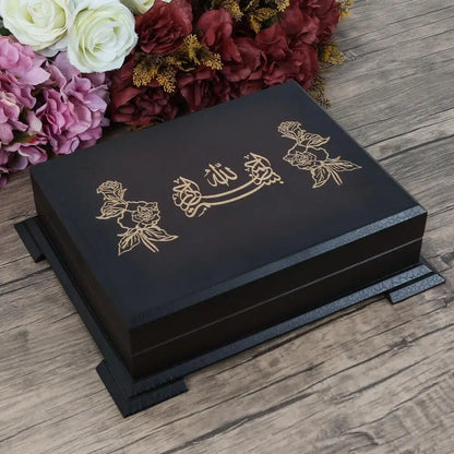 Ahsap  Kutulu Kur'an-ı kerim 12X16 Esans Tesbihli Set