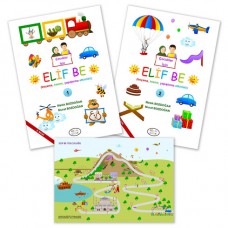 Cocuklar Icin Elifba1-2 (Boyama, Kesme, Yapistirma Etkinlik) 2 Kitap