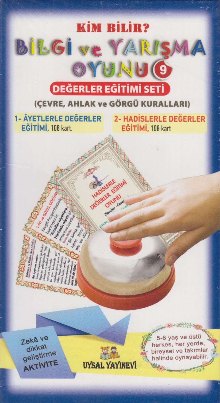 Bilgi ve Yarışma Oyunu 9-Değerler Eğitimi Set