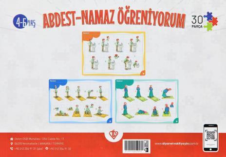 4-6 Yas Namaz Ögreniyorum Kiz 30 Parça Puzzle