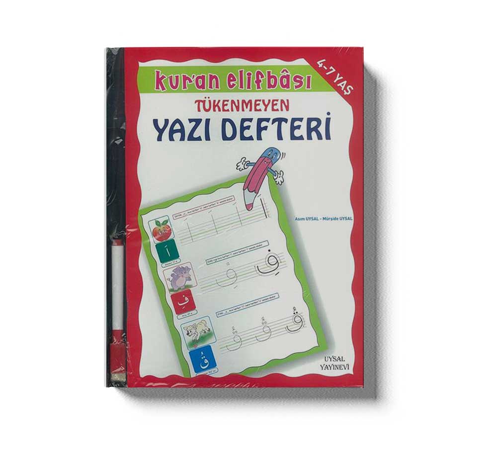 Tükenmeyen Yazı Defteri Kuran Elifbası  4-7 Yaş