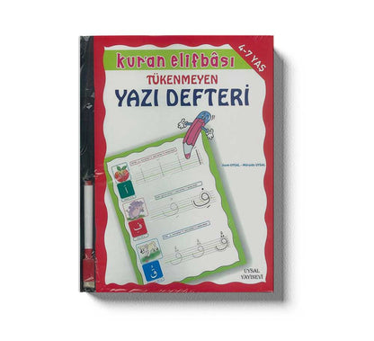 Tükenmeyen Yazı Defteri Kuran Elifbası  4-7 Yaş