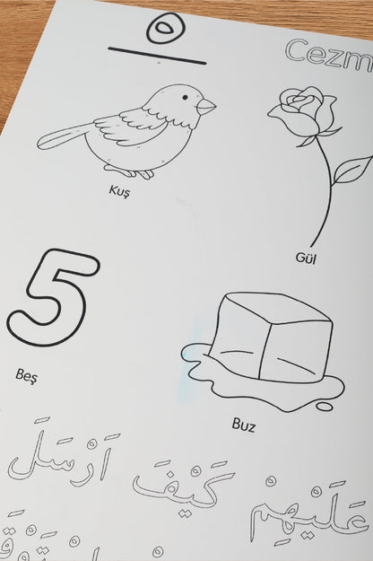 Yıkanabilir Elifba Harekeler 48*68