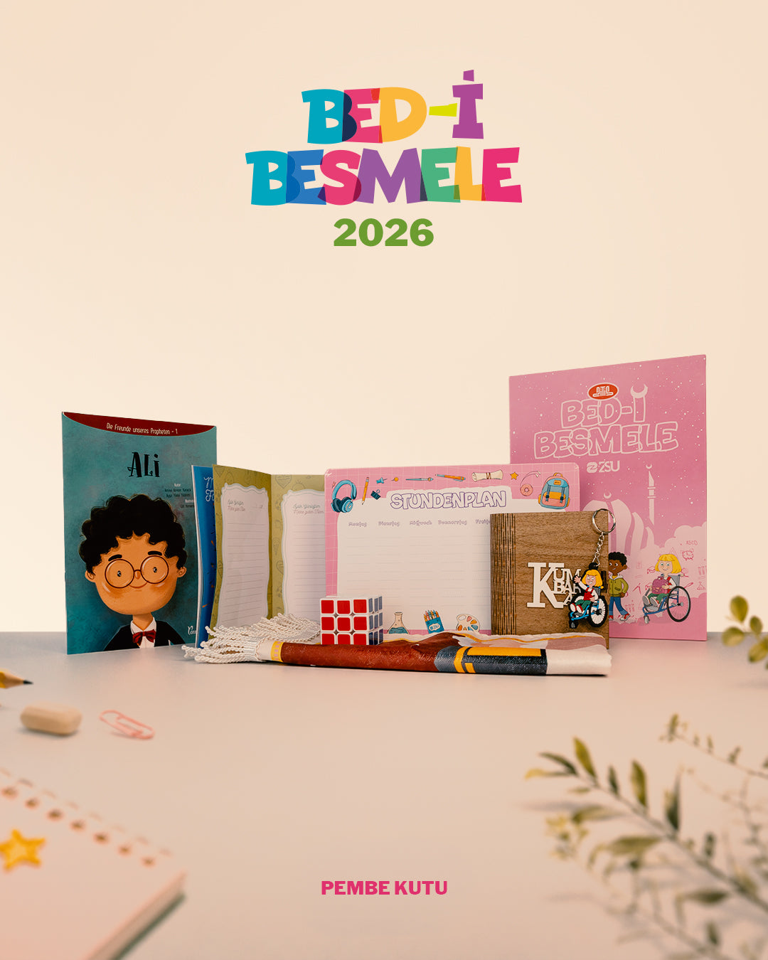 Bedi Besmele Seti Mavi ve Pembe Paketli