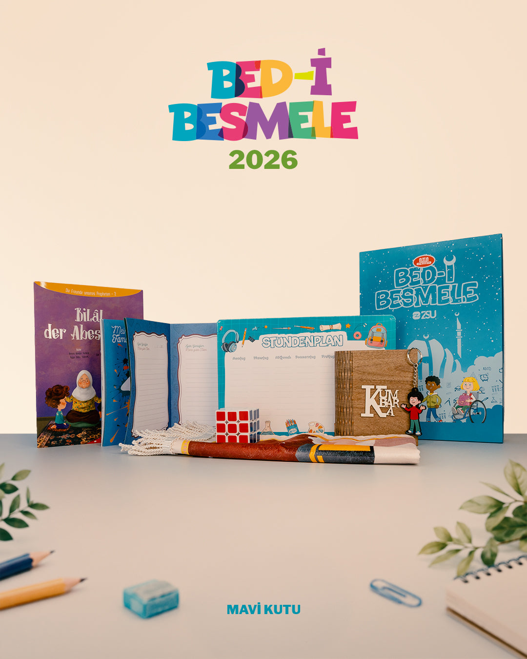 Bedi Besmele Seti Mavi ve Pembe Paketli