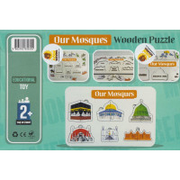 Egitime Yardimci Oyuncak Mescidlerimiz Ahsap Puzzle 2 Yas ve Üzeri