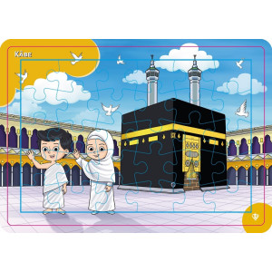 4-6 Yaş Değerli Mekanlar Kabe Puzzle 42 Parça