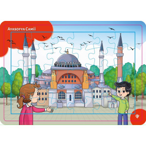 4-6 Yaş Değerli Mekanlar Ayasofya Cami Puzzle 42...